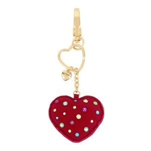 Betsey Johnson Pink Heart Pink Heart Keychain